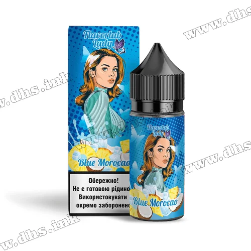 Набор для самозамеса Flavorlab Lady Salt 30 мл (50 мг) - Blue Morocao (Голубой Марокко)